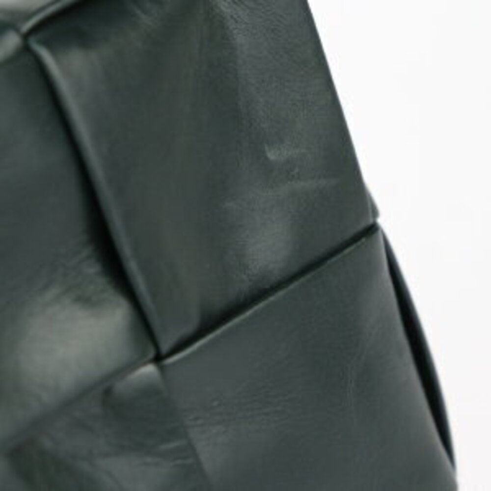 BOTTEGA VENETA Intrecciato belt bag waist calf leather green silver cassette - Picture 7 of 9